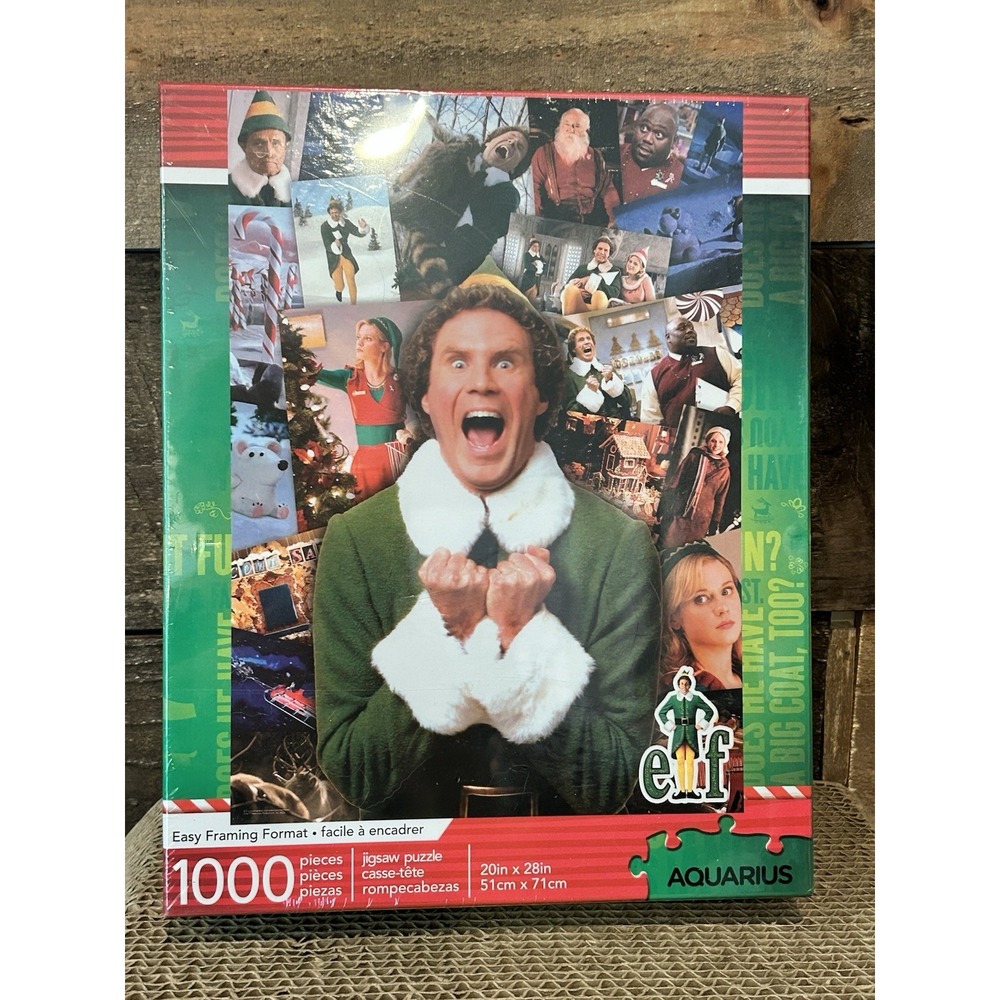 Elf Movie Collage Puzzle 1000 Piece Jigsaw Puzzle New Factory Sealed 20"x28"